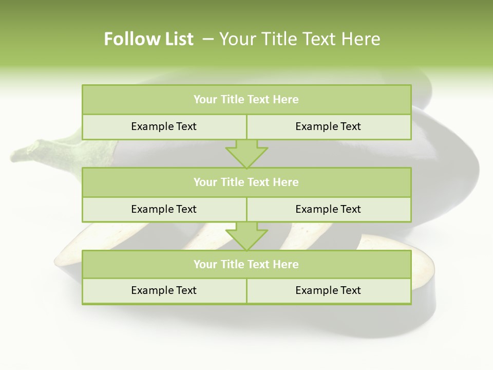Eat Violaceous Isolated PowerPoint Template