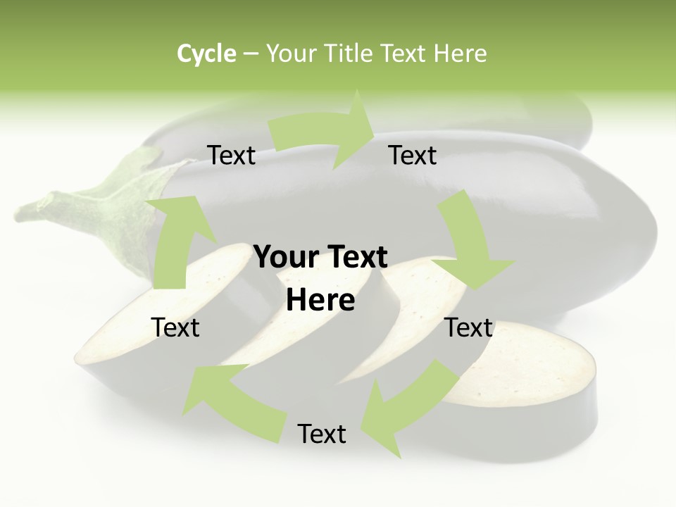 Eat Violaceous Isolated PowerPoint Template