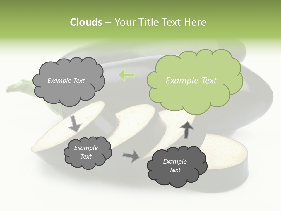 Eat Violaceous Isolated PowerPoint Template