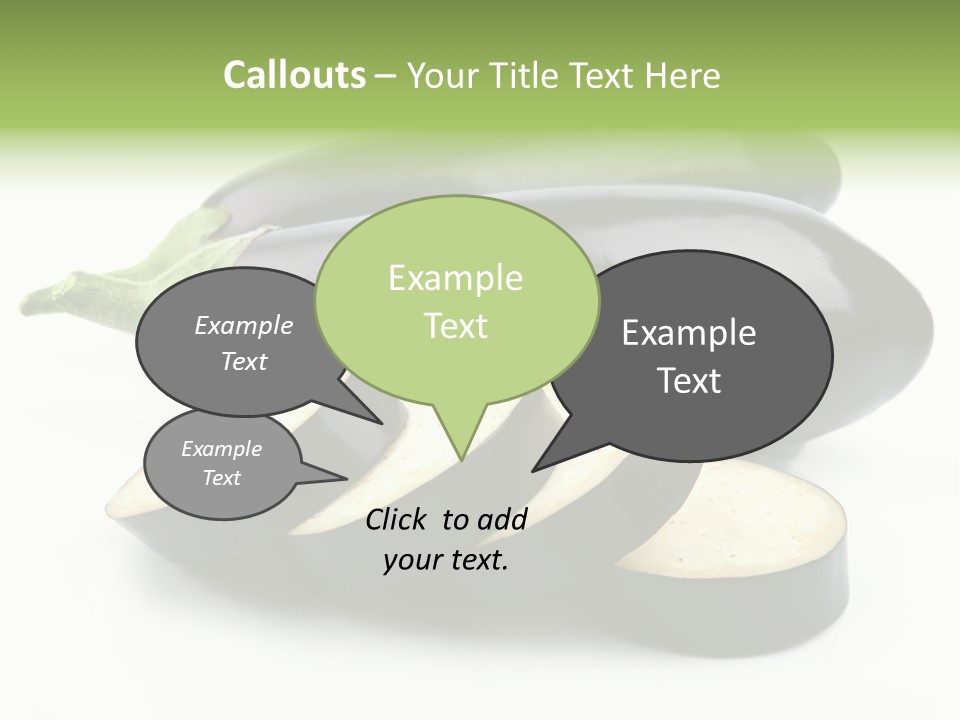 Eat Violaceous Isolated PowerPoint Template