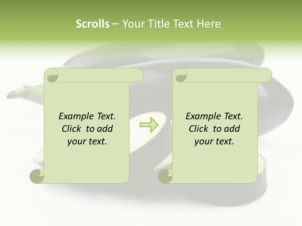 Eat Violaceous Isolated PowerPoint Template