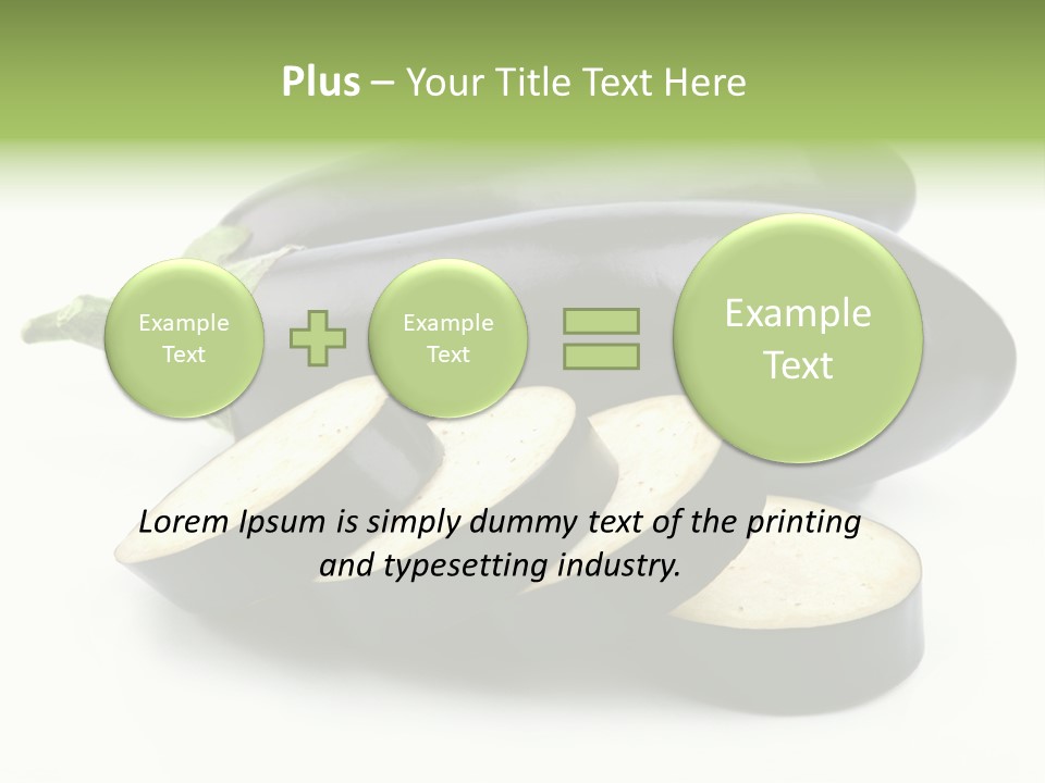 Eat Violaceous Isolated PowerPoint Template