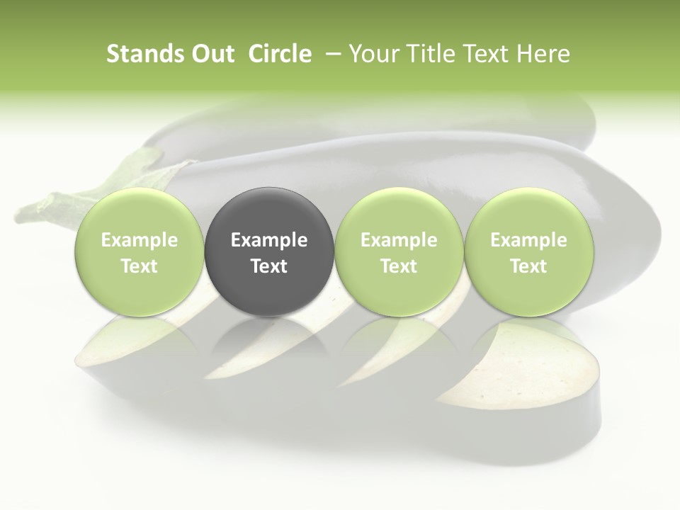 Eat Violaceous Isolated PowerPoint Template