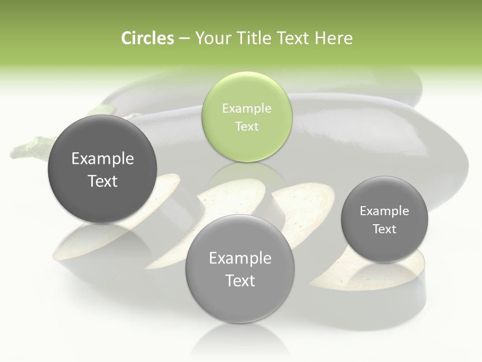 Eat Violaceous Isolated PowerPoint Template