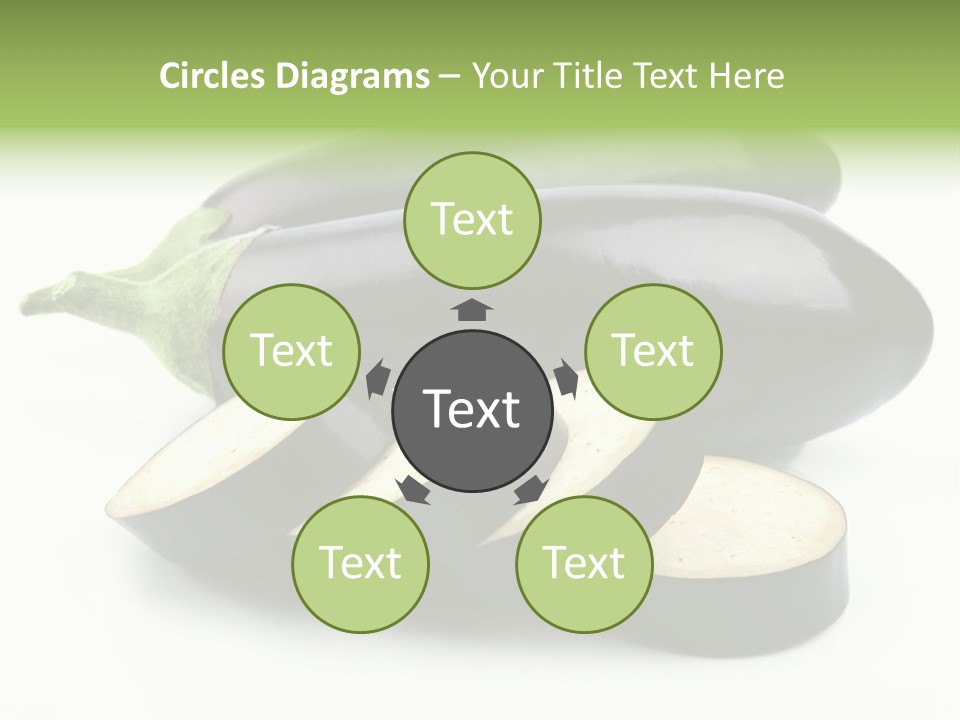 Eat Violaceous Isolated PowerPoint Template