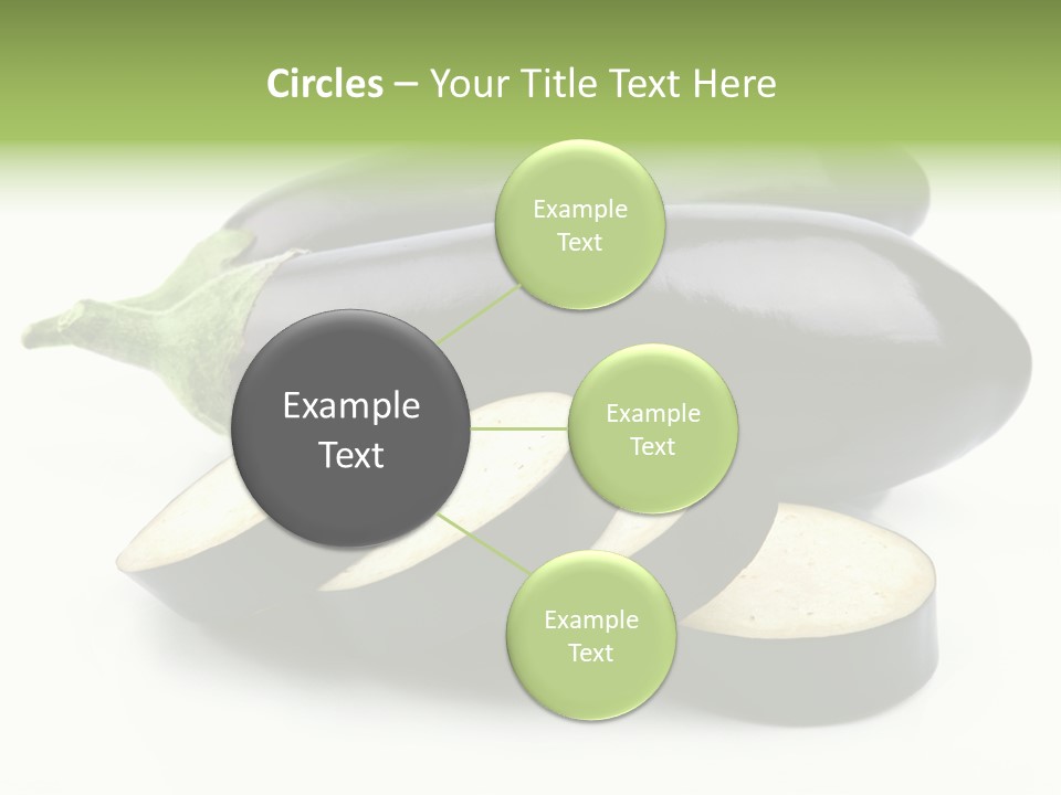 Eat Violaceous Isolated PowerPoint Template