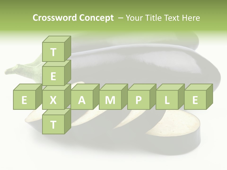 Eat Violaceous Isolated PowerPoint Template