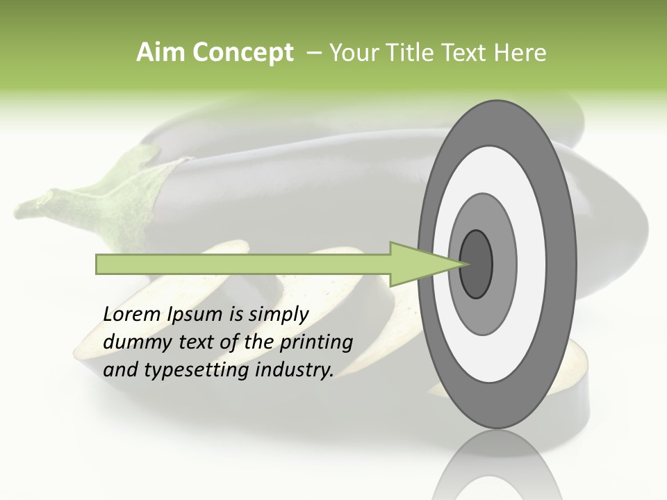 Eat Violaceous Isolated PowerPoint Template