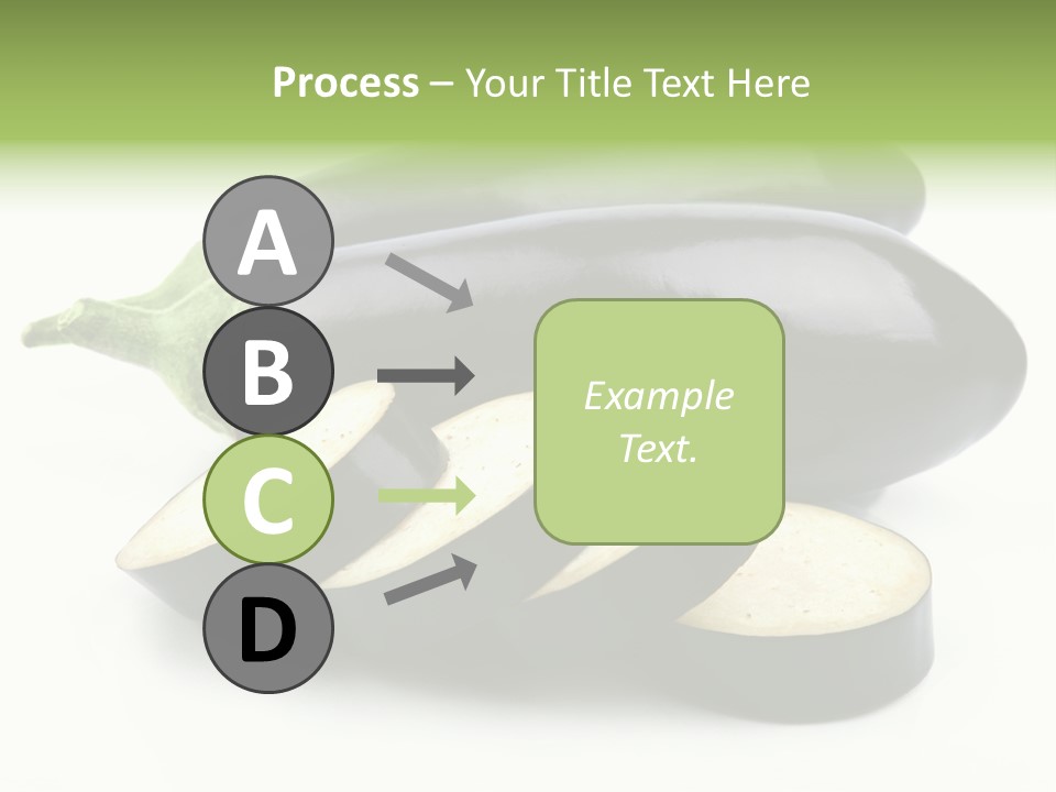 Eat Violaceous Isolated PowerPoint Template