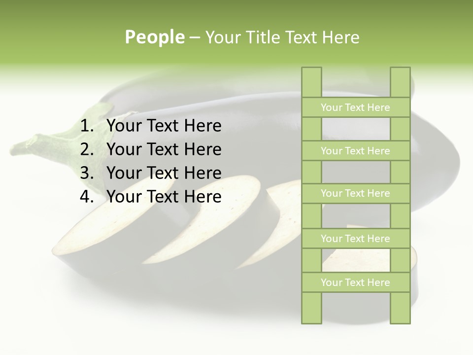 Eat Violaceous Isolated PowerPoint Template