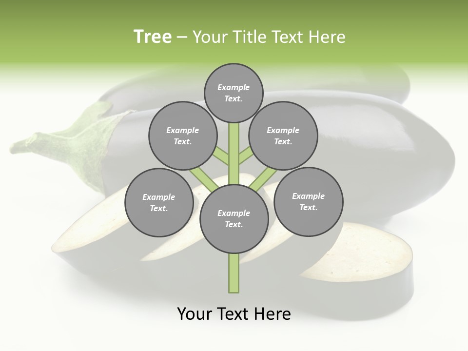 Eat Violaceous Isolated PowerPoint Template