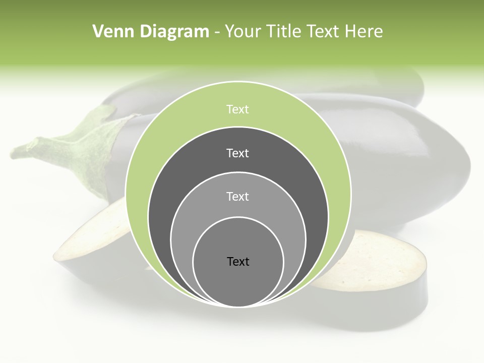 Eat Violaceous Isolated PowerPoint Template