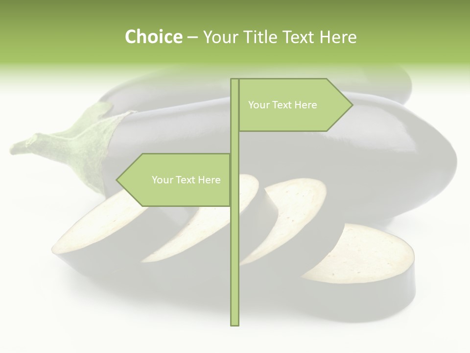 Eat Violaceous Isolated PowerPoint Template