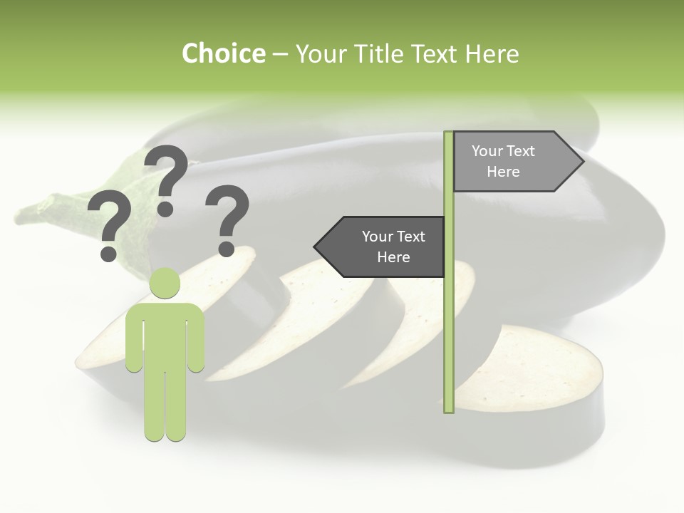 Eat Violaceous Isolated PowerPoint Template