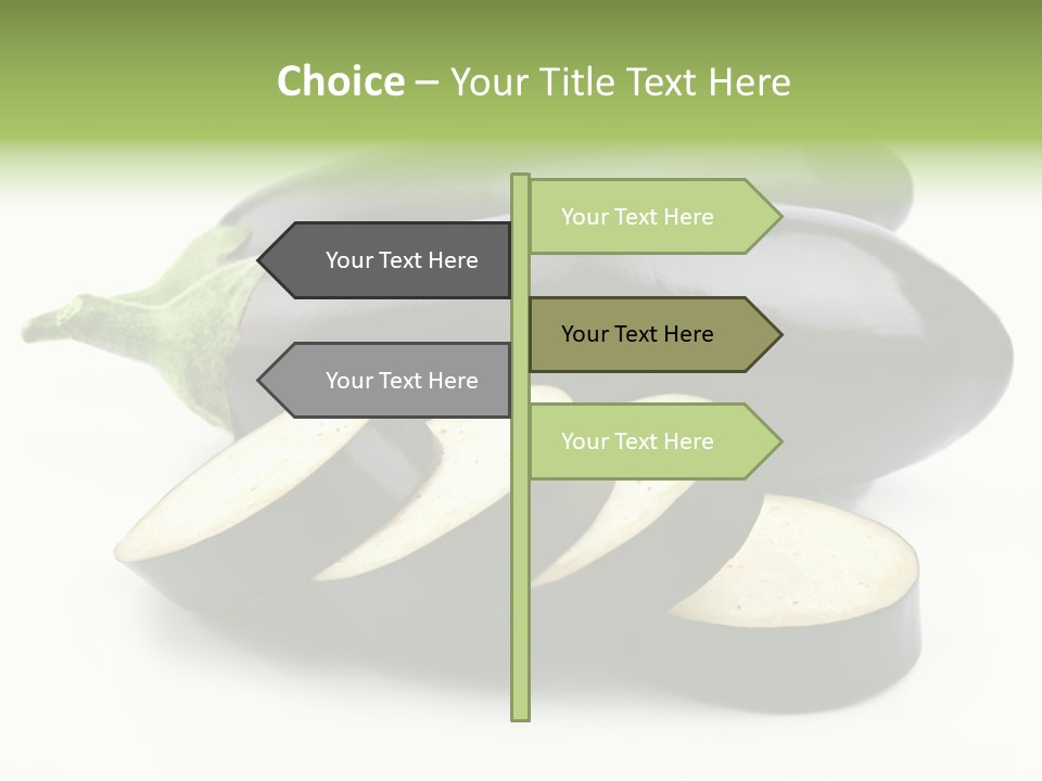 Eat Violaceous Isolated PowerPoint Template
