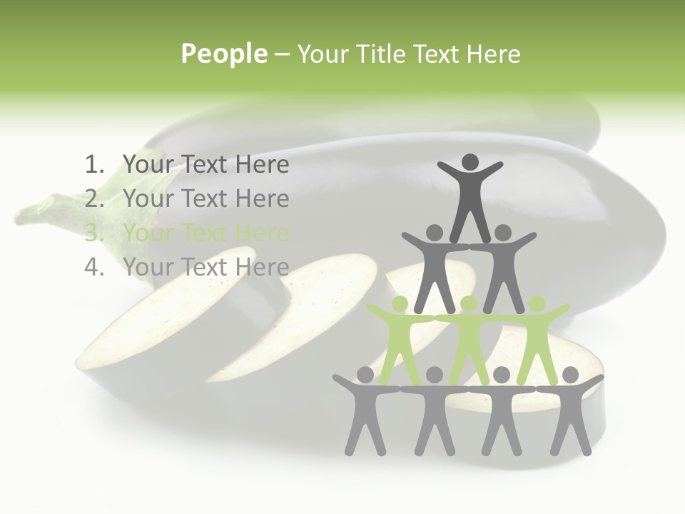 Eat Violaceous Isolated PowerPoint Template