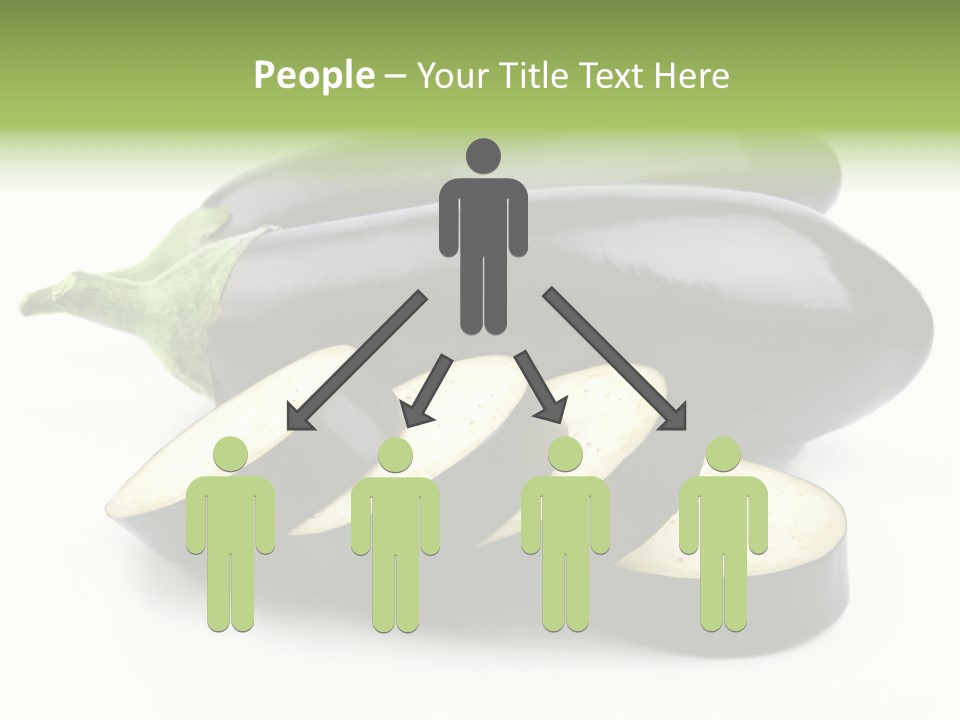 Eat Violaceous Isolated PowerPoint Template