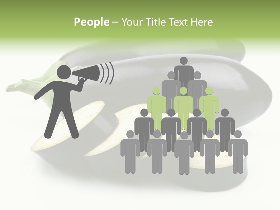 Eat Violaceous Isolated PowerPoint Template