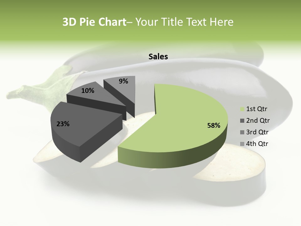 Eat Violaceous Isolated PowerPoint Template