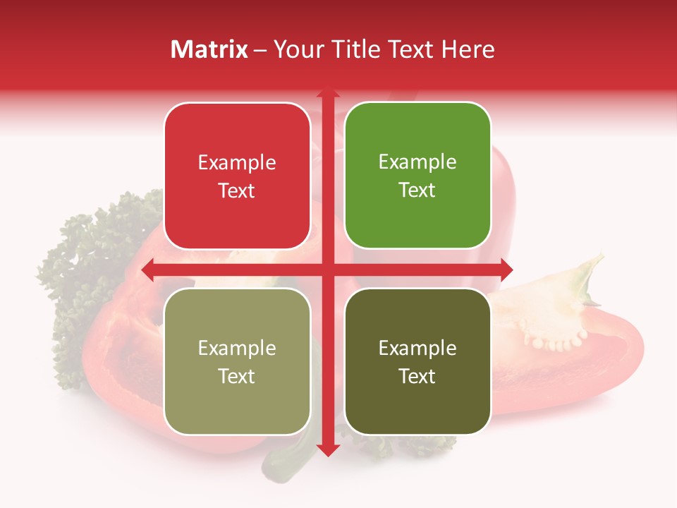 Three Green Closeup PowerPoint Template