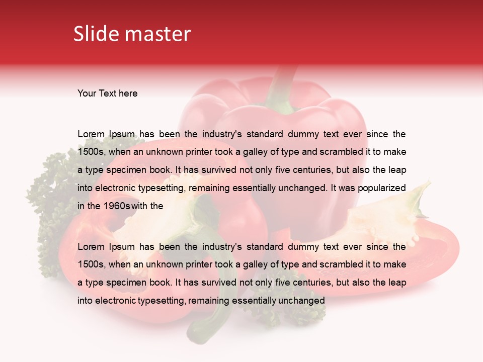 Three Green Closeup PowerPoint Template