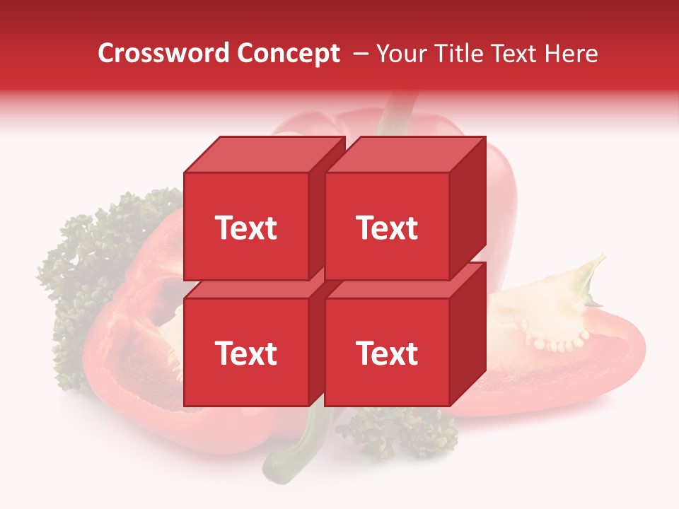 Three Green Closeup PowerPoint Template