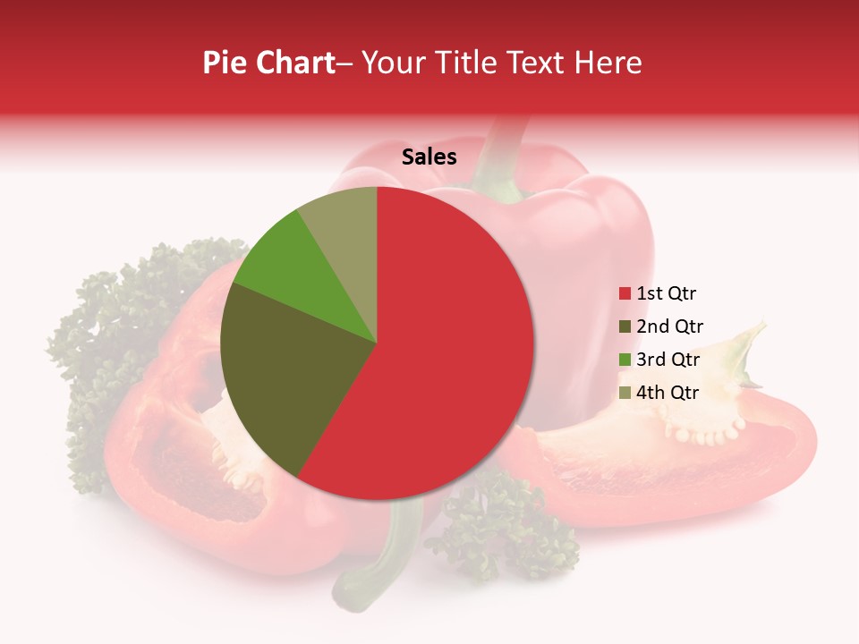 Three Green Closeup PowerPoint Template