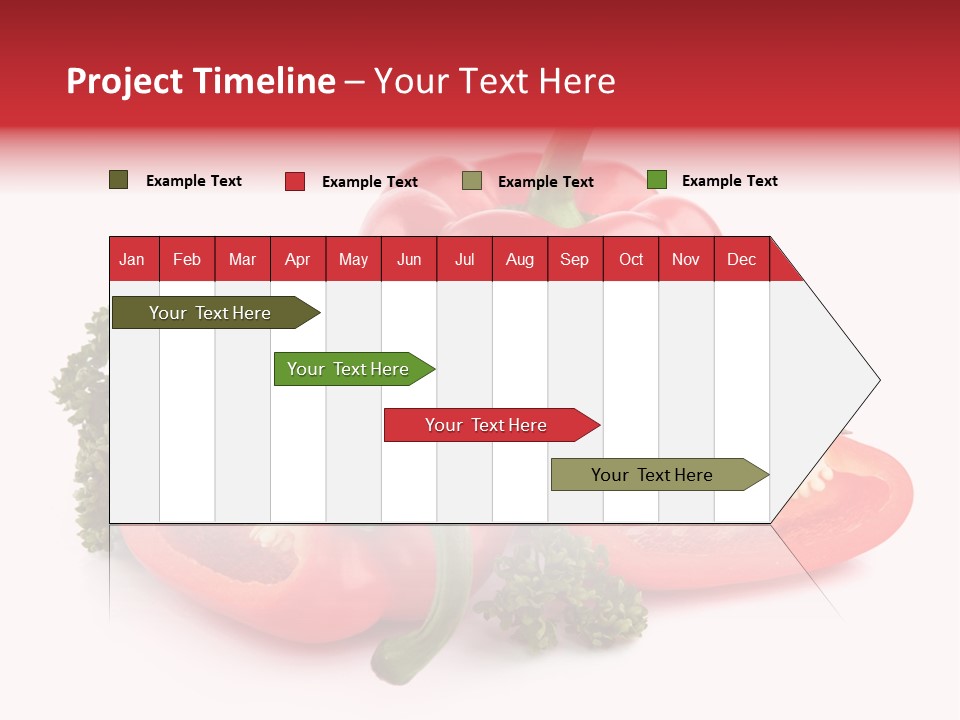 Three Green Closeup PowerPoint Template