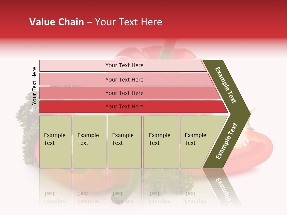 Three Green Closeup PowerPoint Template