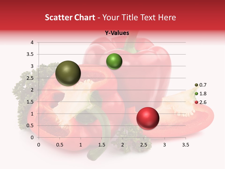 Three Green Closeup PowerPoint Template