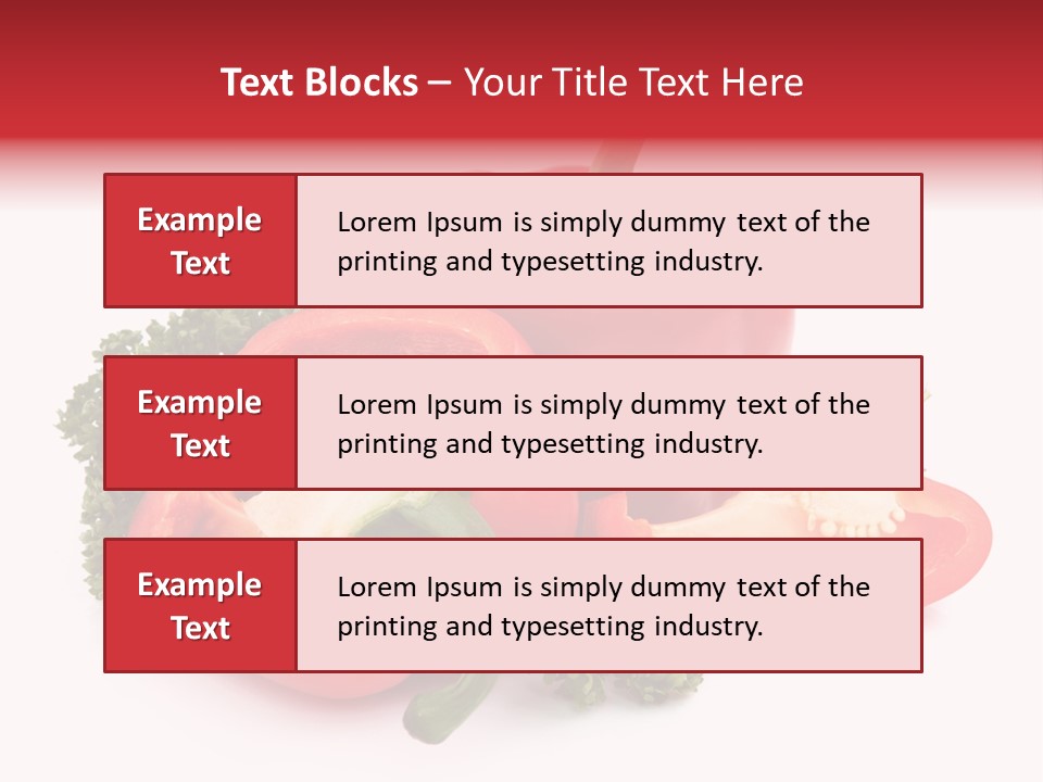 Three Green Closeup PowerPoint Template