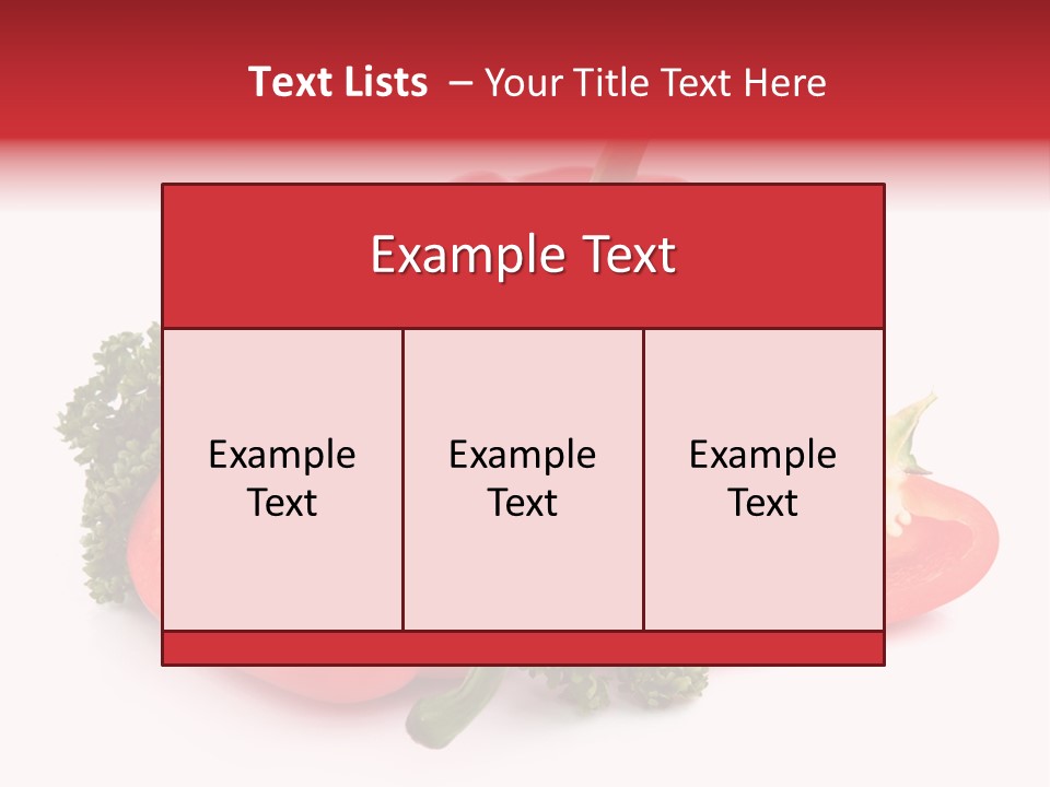 Three Green Closeup PowerPoint Template