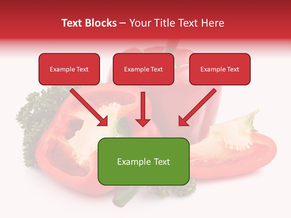 Three Green Closeup PowerPoint Template