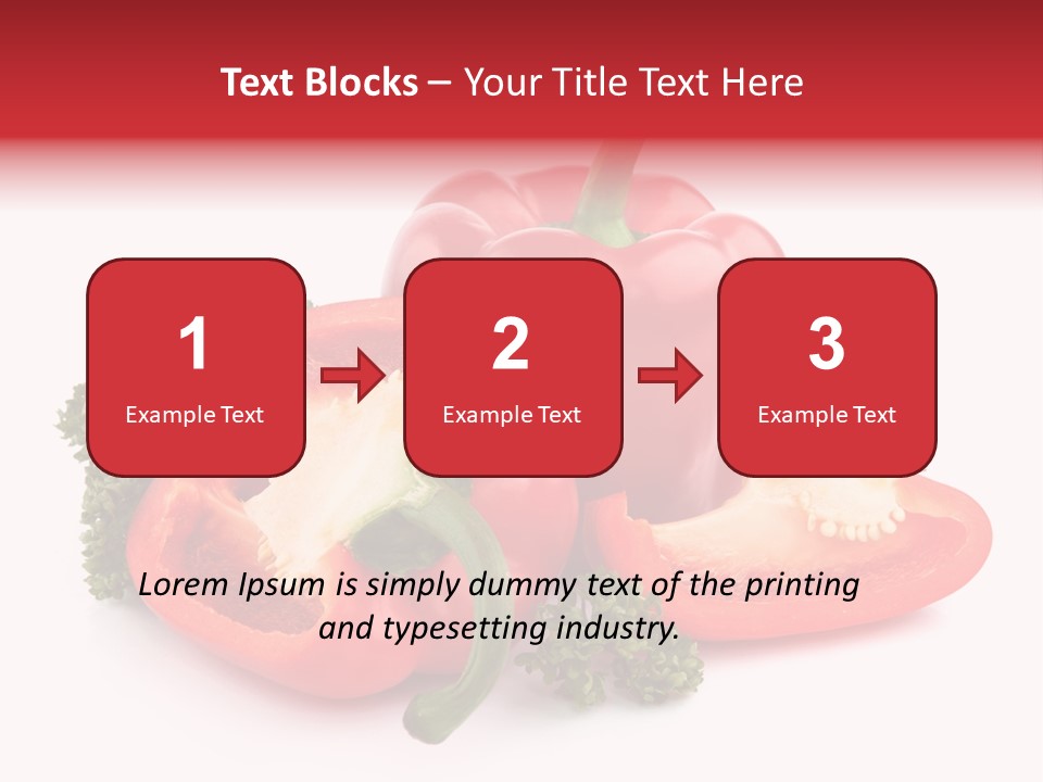 Three Green Closeup PowerPoint Template
