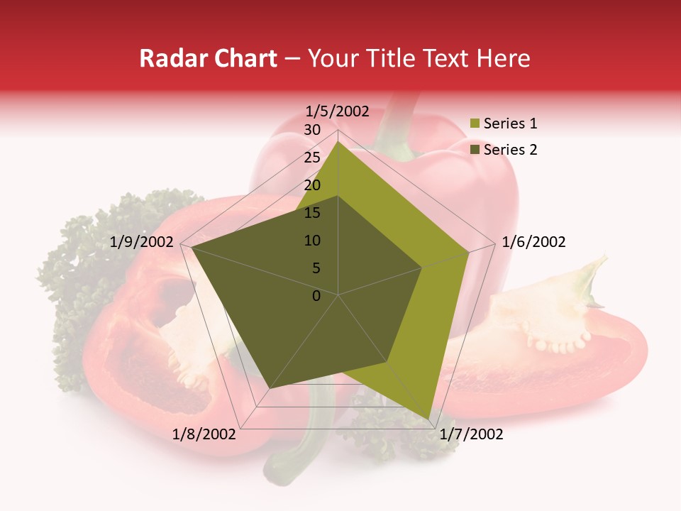 Three Green Closeup PowerPoint Template