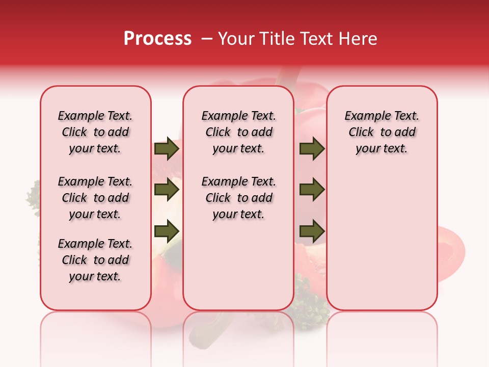 Three Green Closeup PowerPoint Template