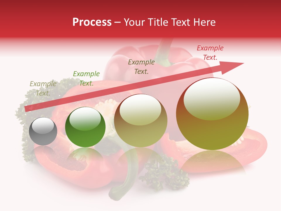 Three Green Closeup PowerPoint Template