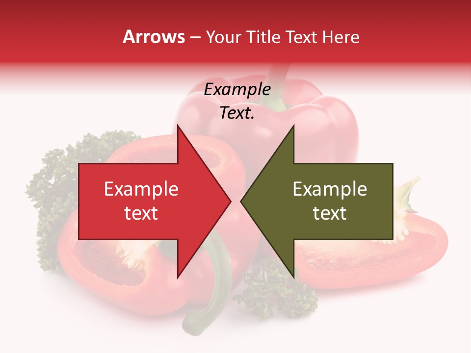 Three Green Closeup PowerPoint Template