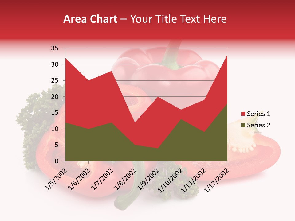Three Green Closeup PowerPoint Template