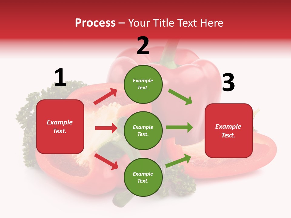 Three Green Closeup PowerPoint Template