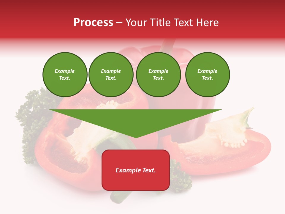 Three Green Closeup PowerPoint Template
