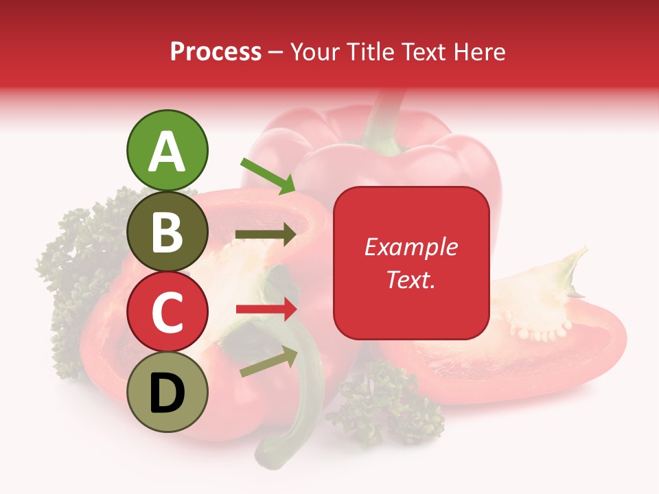 Three Green Closeup PowerPoint Template