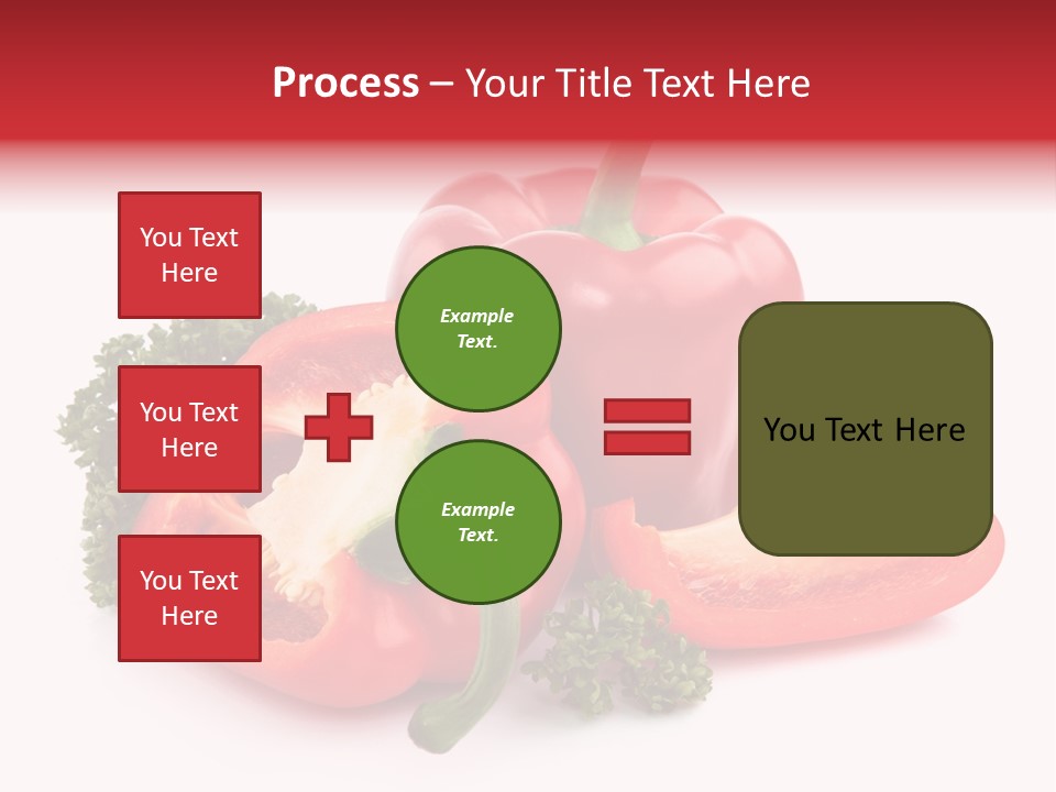 Three Green Closeup PowerPoint Template