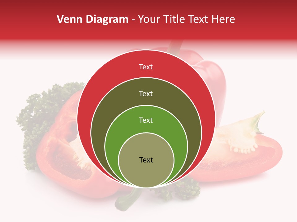 Three Green Closeup PowerPoint Template
