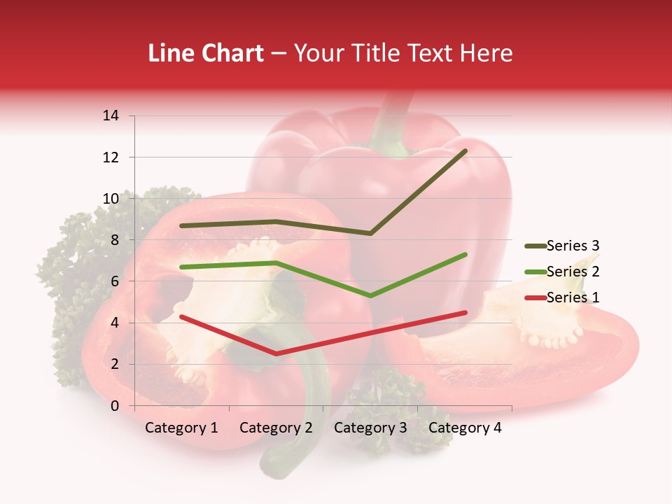 Three Green Closeup PowerPoint Template