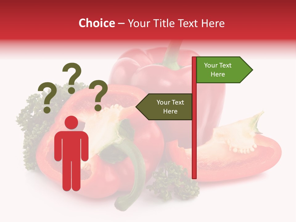 Three Green Closeup PowerPoint Template