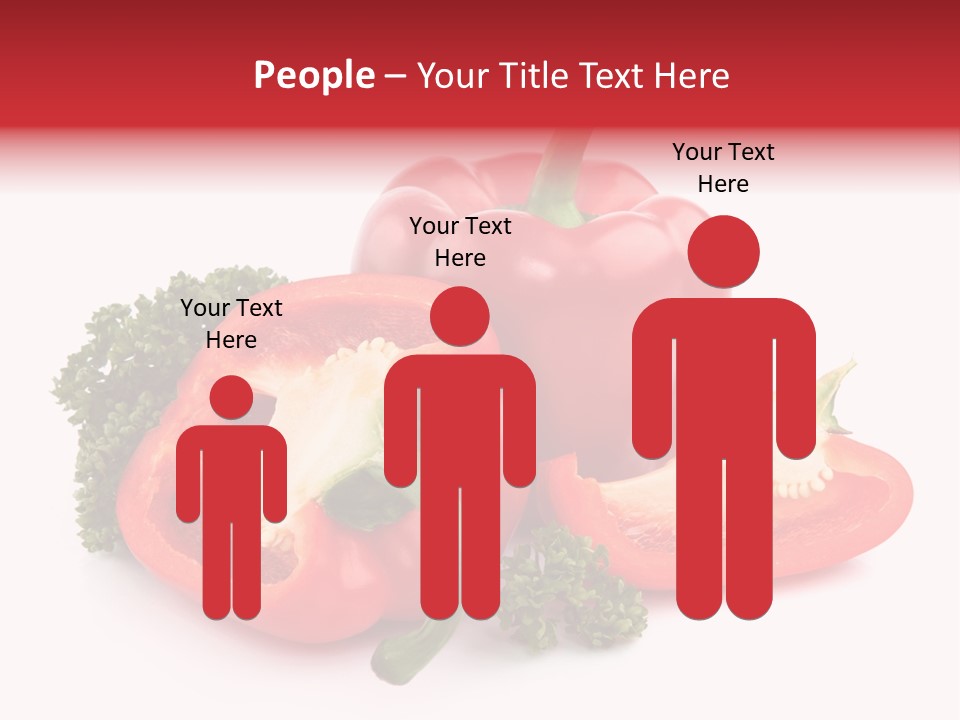 Three Green Closeup PowerPoint Template