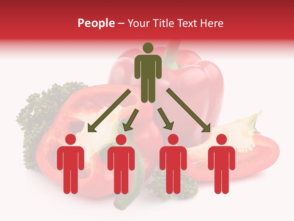 Three Green Closeup PowerPoint Template