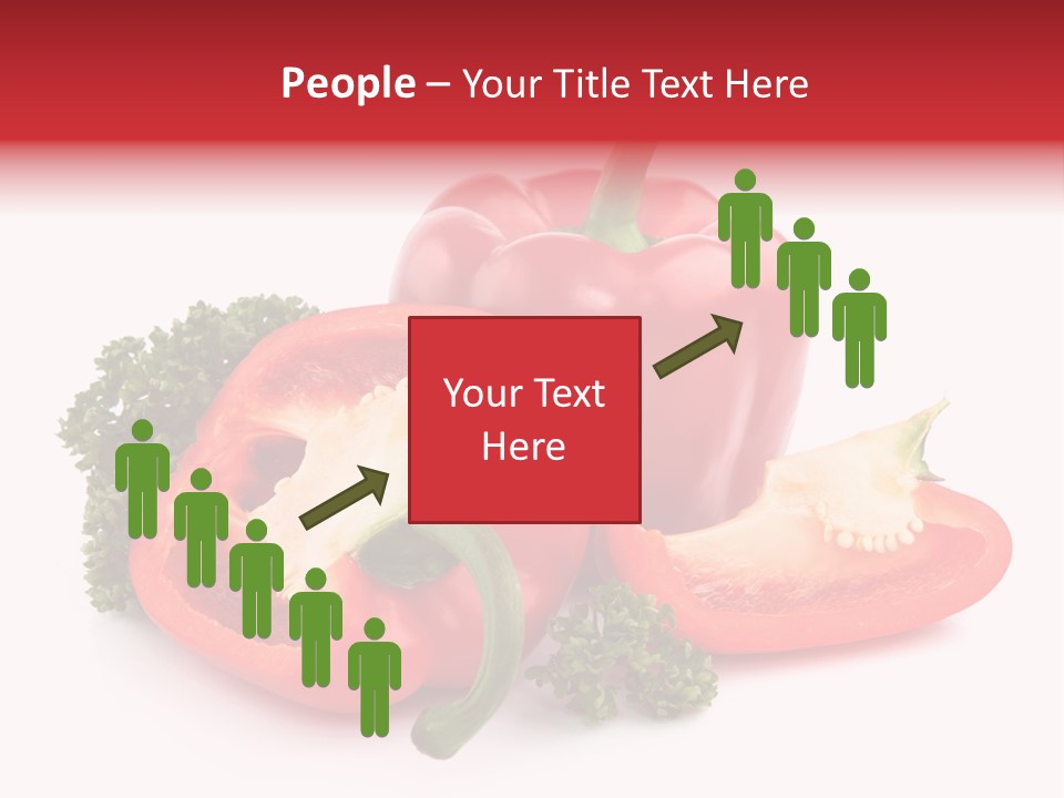 Three Green Closeup PowerPoint Template