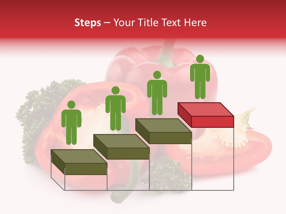 Three Green Closeup PowerPoint Template